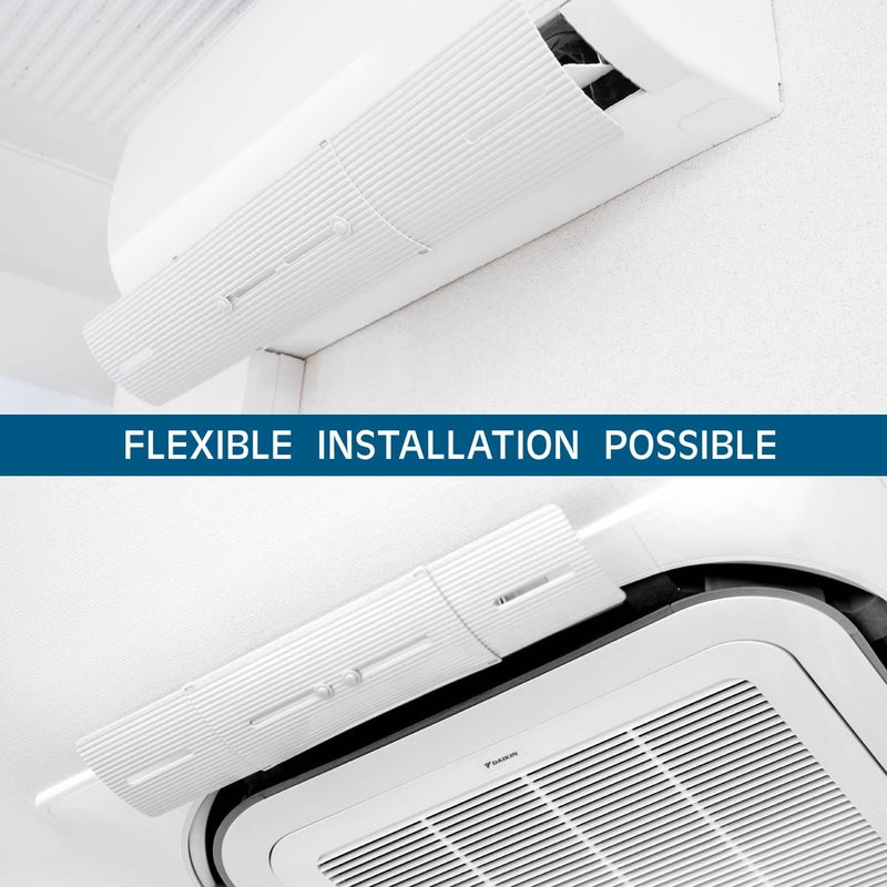 AIR WING Slim, Length & Angle Adjustable Air Conditioner Deflector helps Cooling/Heating Air Circulation, Anti Blast, Wind Baffle and Direction, Anti-Condensation - Image 5